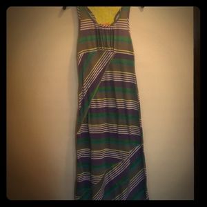 Girls long summer dress, M 10/12